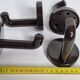 Set of 4 vintage 70s wall hooks, 10 cm