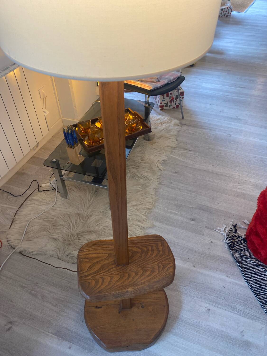 Brutalist floor lamp