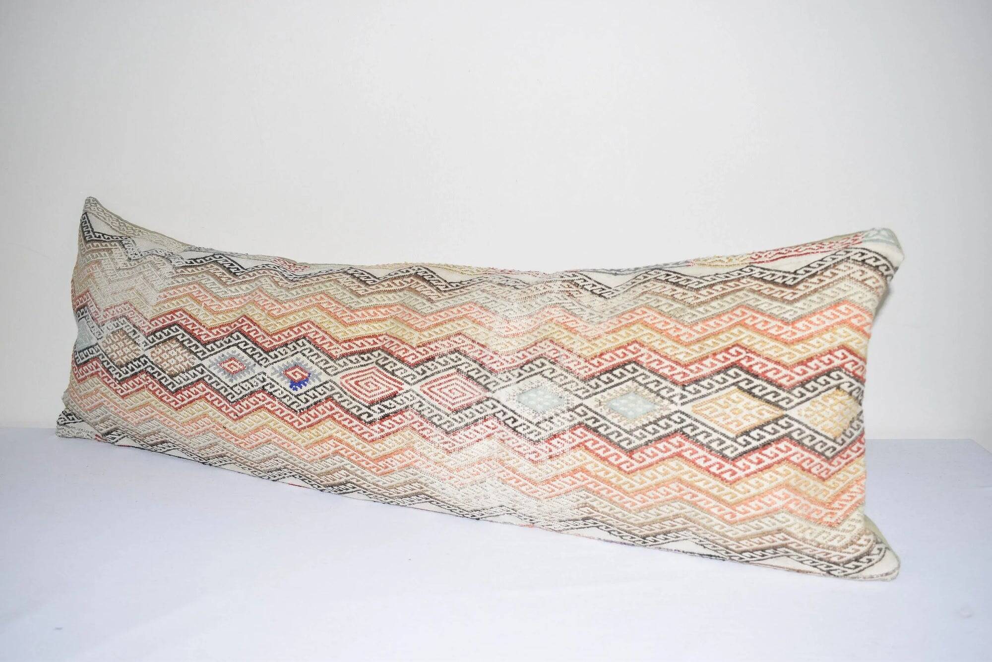 Vintage kilim cushion cover 30x97 cm