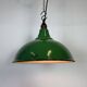 Industrial British Green Enamel Factory Pendant Lamp from Maxlume, 1960s