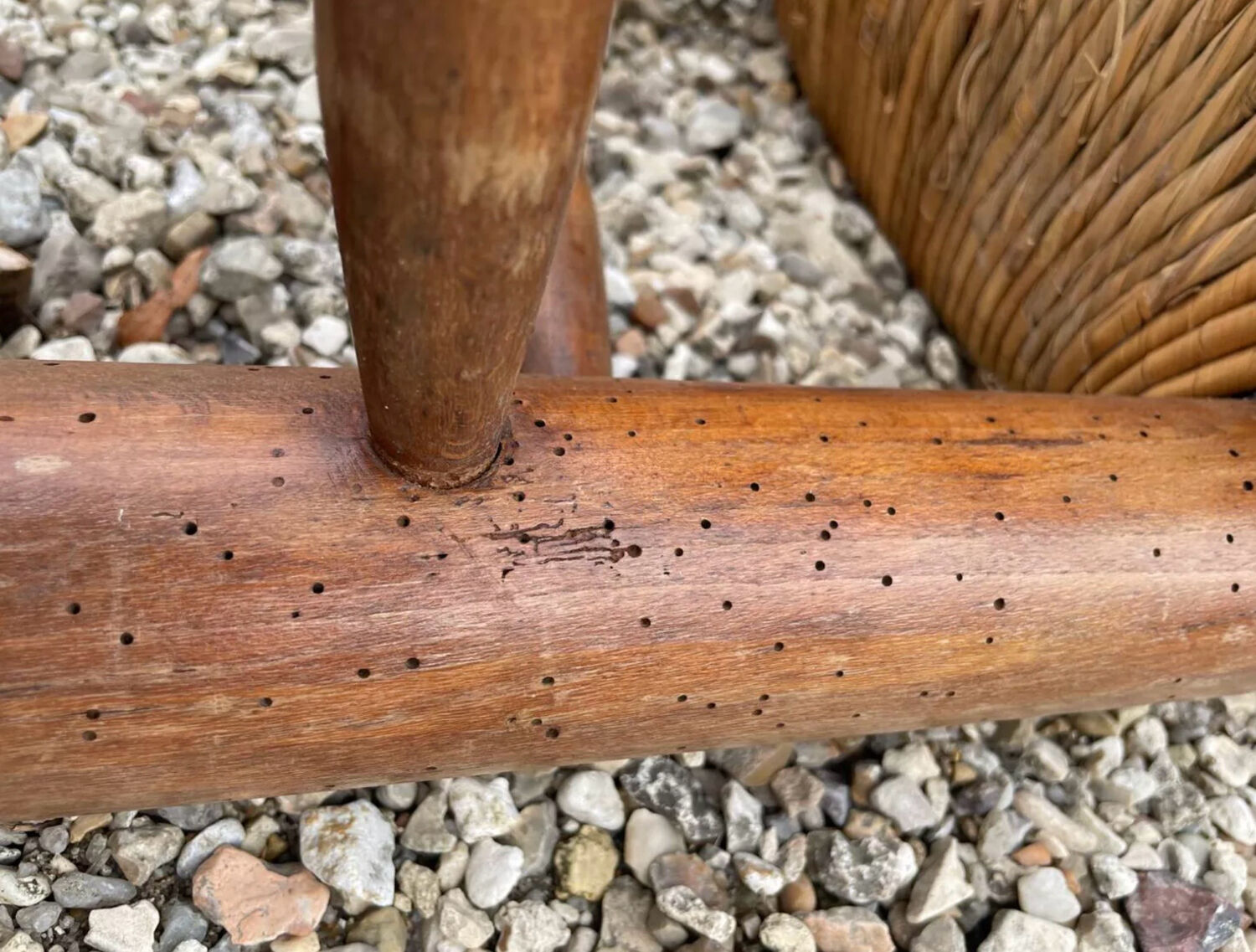 Brutalist chair attributed to Charles Dudouyt