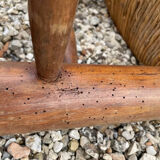 Brutalist chair attributed to Charles Dudouyt