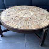Large Herbier model coffee table in ceramic signed Roger Capron, 1960