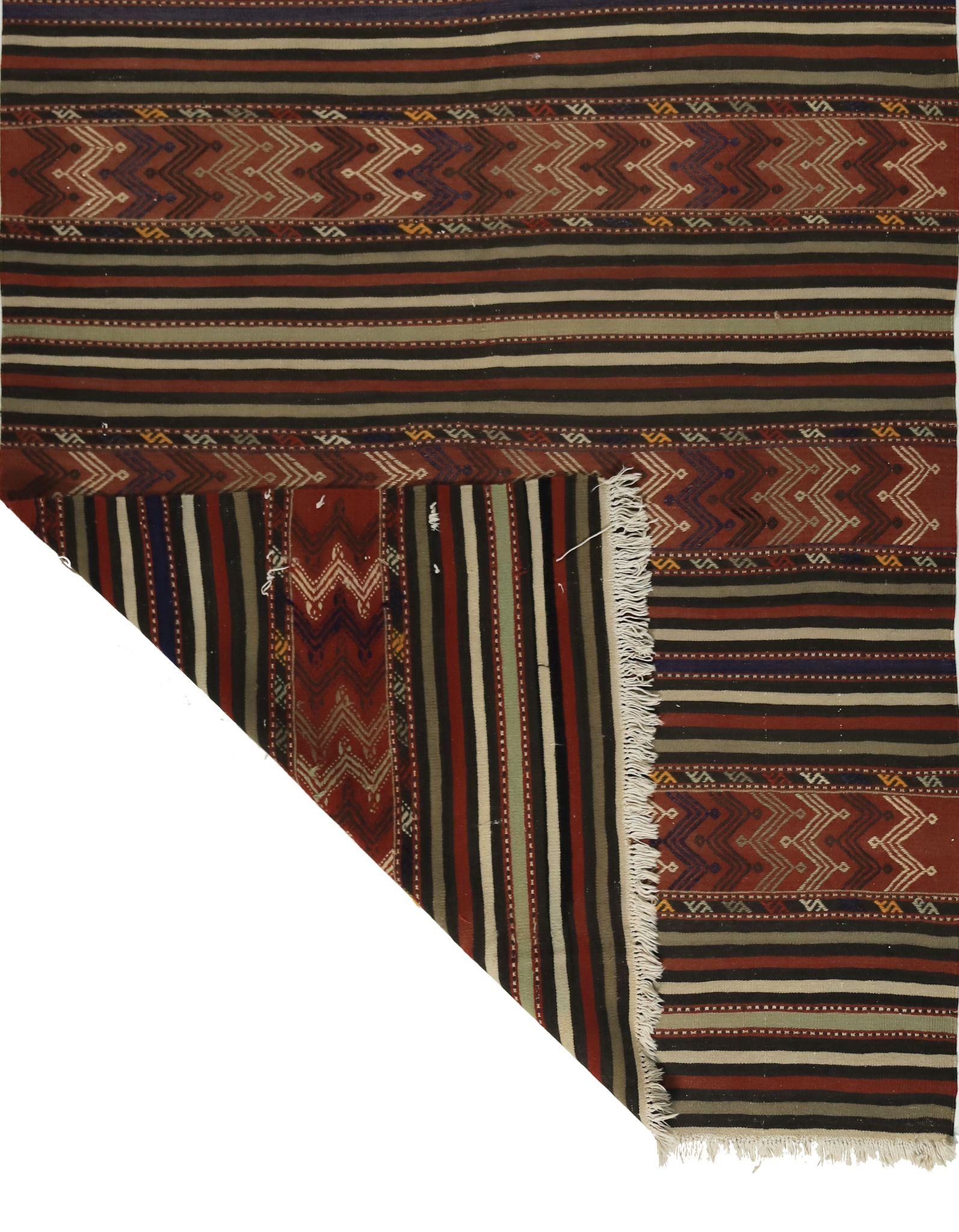 Tapis kilim anatolien fait à la main 284 cm x 146 cm