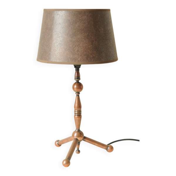 Lampe Tripode - Style Industriel - Cuivre Marron — Beyit