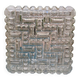 Square glass ceiling lamp