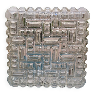 Square glass ceiling lamp
