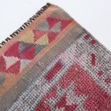 3x11 soft pink retro vintage runner rug, 89x334cm