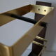 Vintage wooden and brass umbrella holder