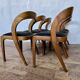 Set of 6 Baumann Gondola bistro chairs in curved wood