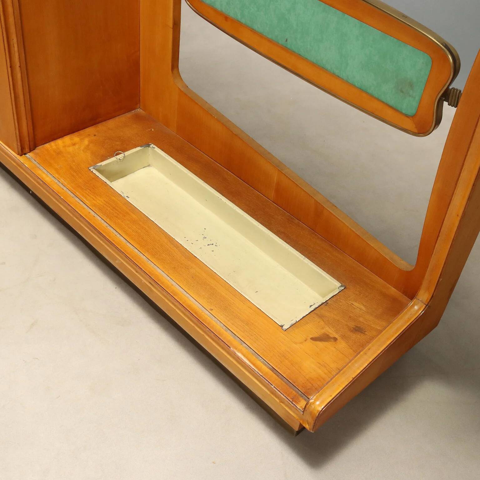 Meuble d’entrée avec console en verre années 1950