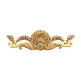 Old brass pediment