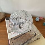Old transparent glass globe for wall lamp chandelier.