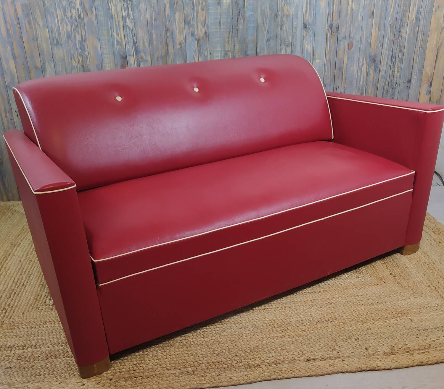 Vintage red sofa
