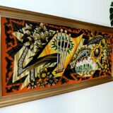 Modernist tapestry, cubist