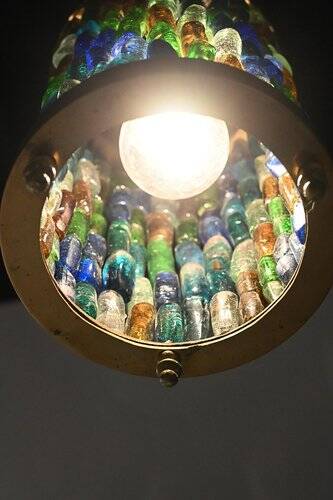 Lustre vintage en laiton