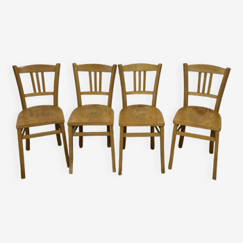 Série de 4 chaises bistrot