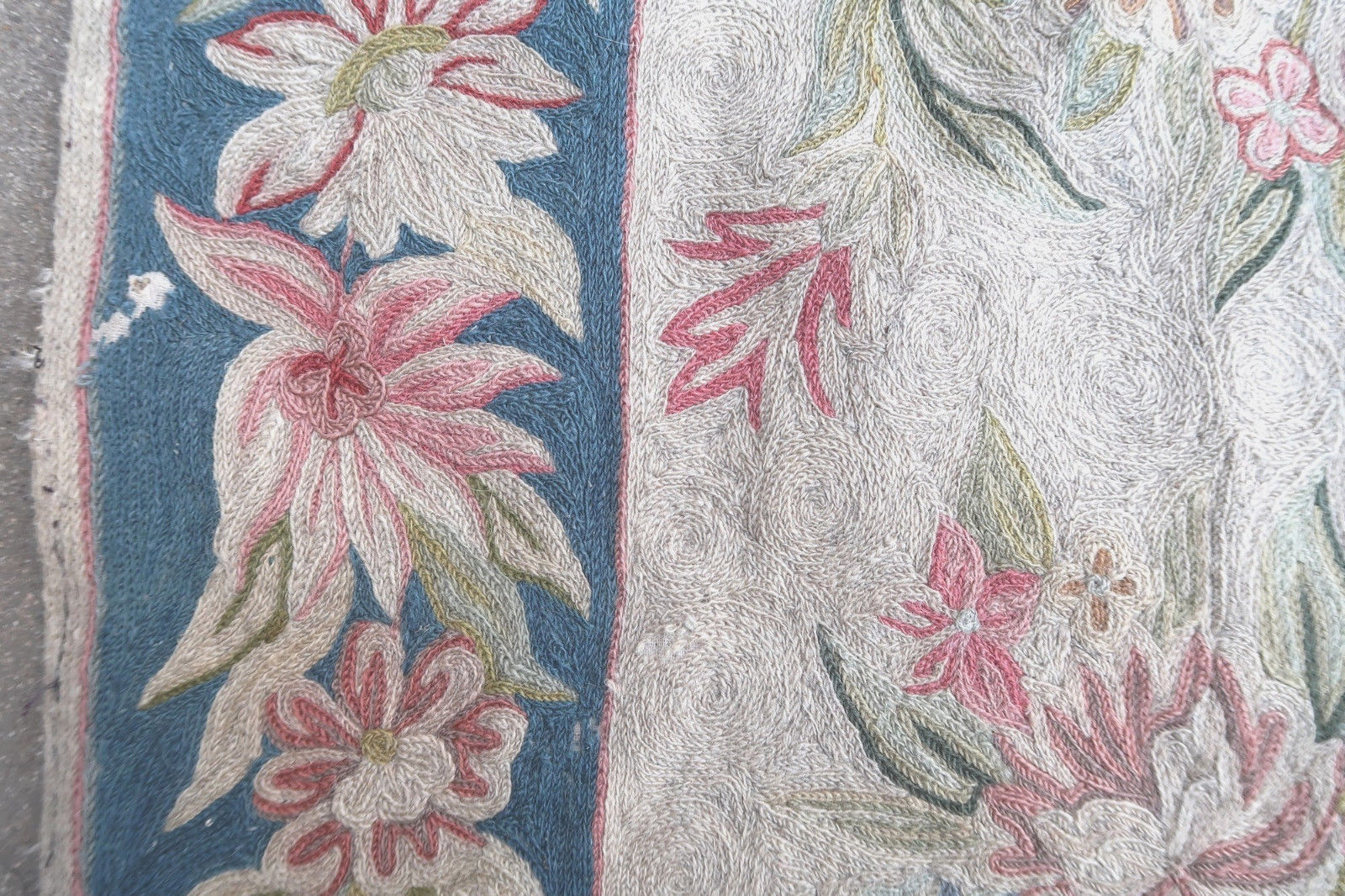 Indian rug Kashmir 1950