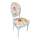 Louis XVI style medallion chair – traditional upholstery
