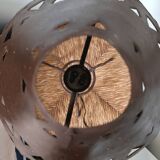 Handcrafted openwork wrought iron lamp