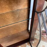 Varnished wooden display case