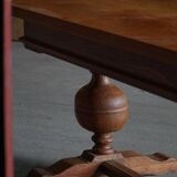 Baroque writing desk from the 1920s in solid oak, by a Danish cabinetmaker.