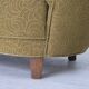 1960s, Danish 2-seater "Banana" sofa, furniture velour, beech wood.