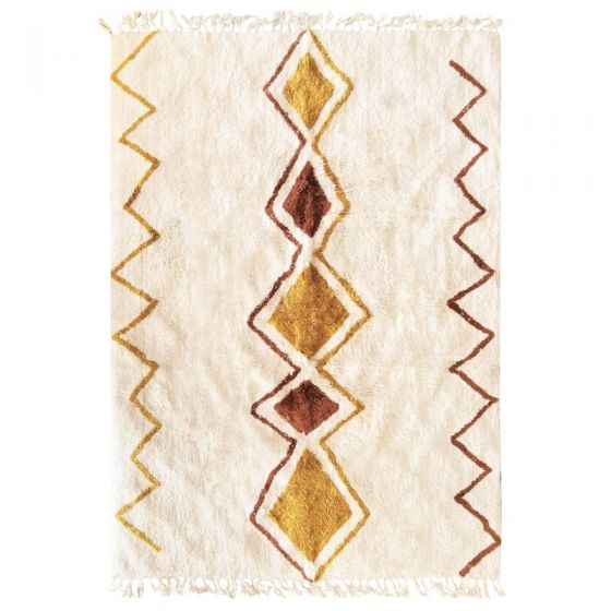 Berber carpet 120 x 170 cm white