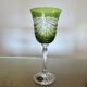 Service cristal couleur "Cristalleries de Lorraine" carafe et 5 verres
