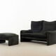 Canapé 2 places & pouf maralunga de Vico Magistretti, Cassina