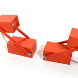 2 table lamps by bent gantzel-boysen 1960s