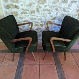 Paire de fauteuils coktail