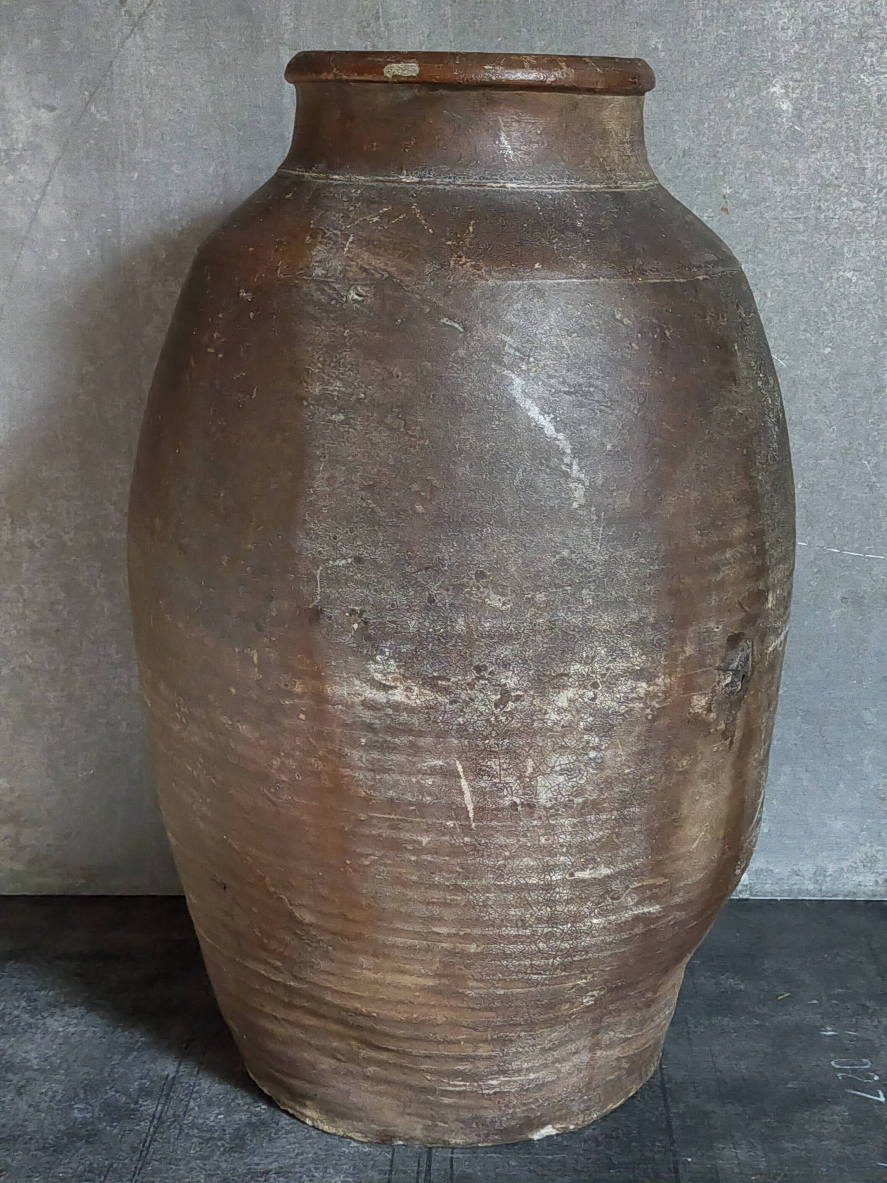 XXL traditional pottery old 19th century folk art 42 cm