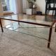 Coffee table in the style of Jacques Adnet, France, 1960s