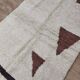 Handmade wool Berber rug 247x156