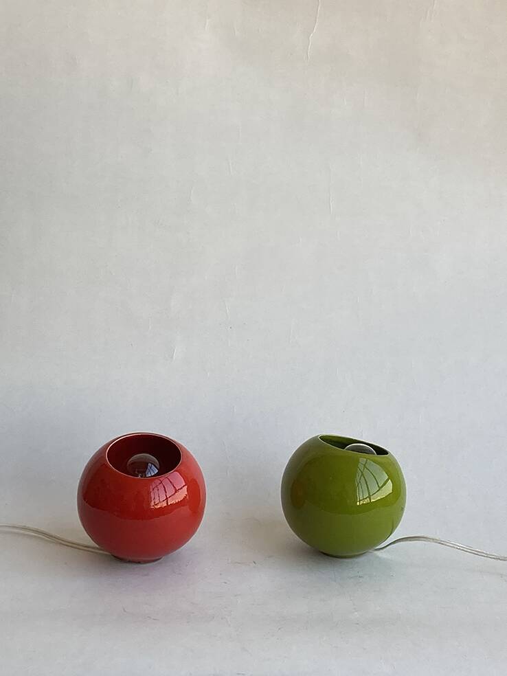 Pair of ceramic bedside lamps 1950