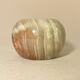 Vintage brown green onyx round candle holder 1070 tealight holder