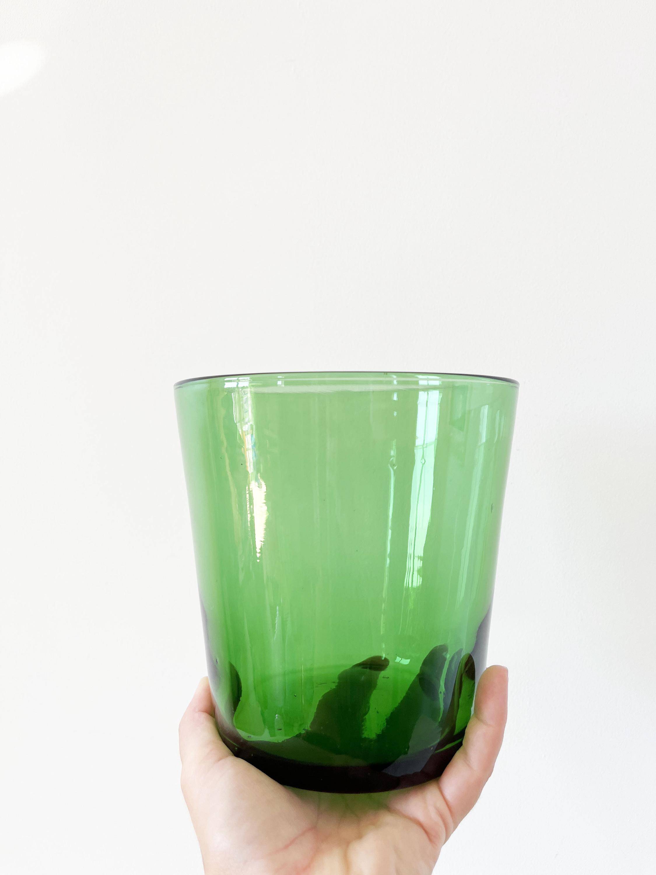 Blown glass plant pot, Empoli, Italy, 1960