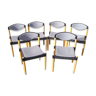 Set de 6 chaises Strax éditées par Casala en 1989 design Hartmut Lohmeyer