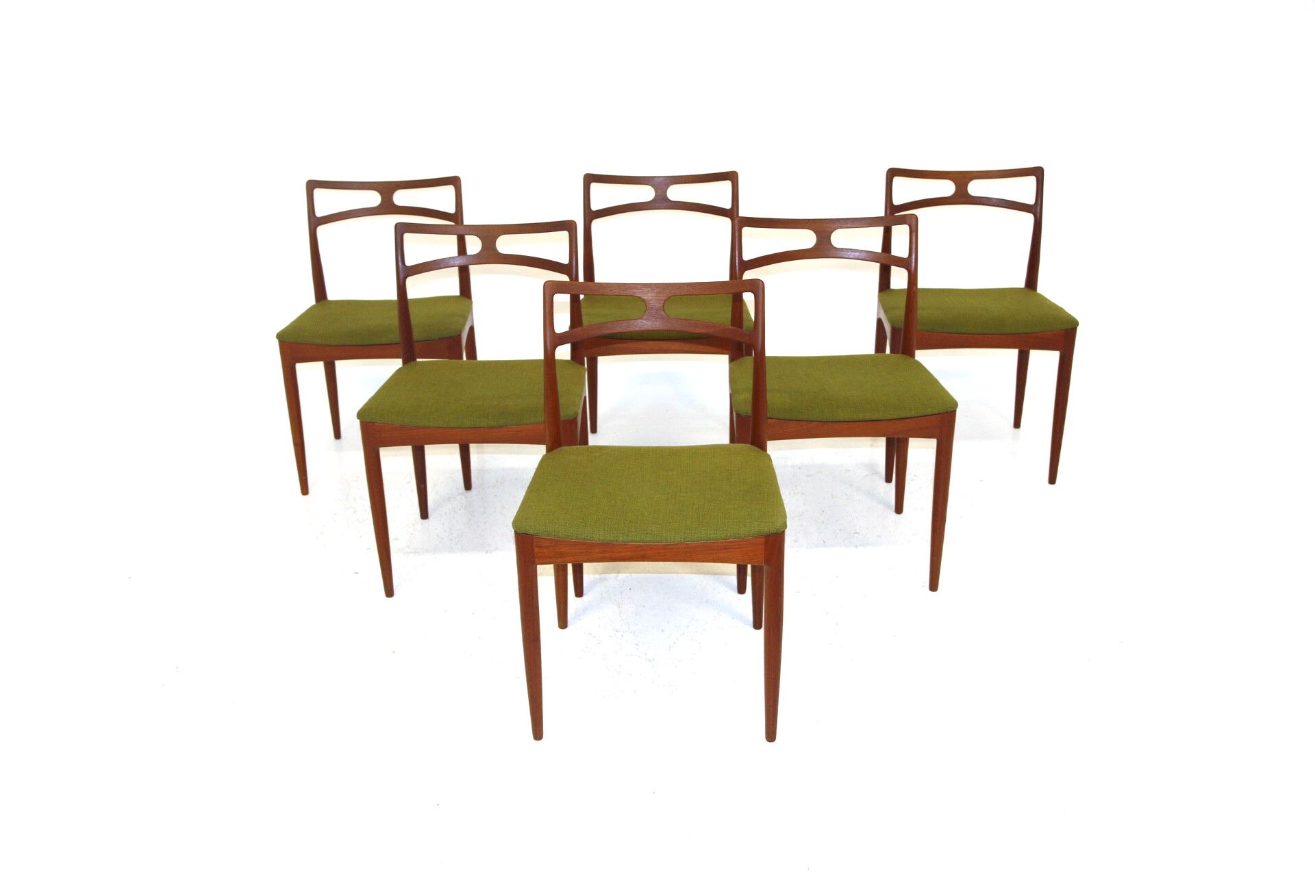 Set de 6 chaises en teck modèle 94, Johannes Andersen édition Linneberg, Danemark 1960