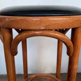Series of 16 curved wooden bar stools dlg Thonet Baumann Fischel