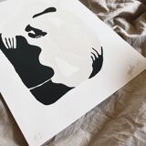 "Le nid des murmures ", 2022, fait main à l'acrylique en édition très limitée par Atelier Agapé