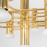 Mid-century chandelier designed by Sciolari, 1970s.