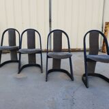 Set of 4 designer chairs from 1970