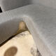 Sofa design fabric and brass