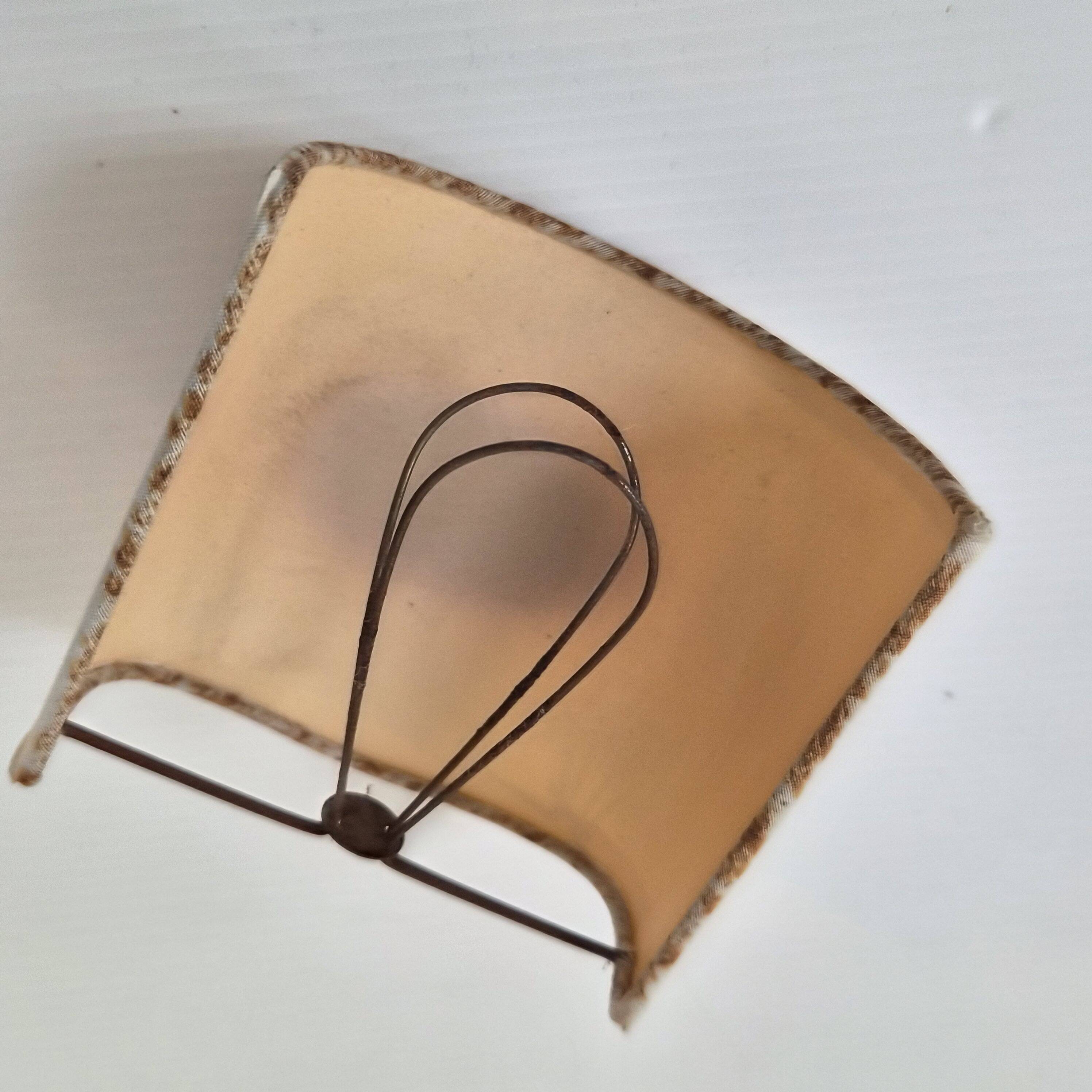 Pair of bamboo imitation wall lights, vintage 1970s.