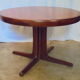 Round dining table with 2 70s extensions