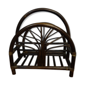 Vintage rattan magazine door