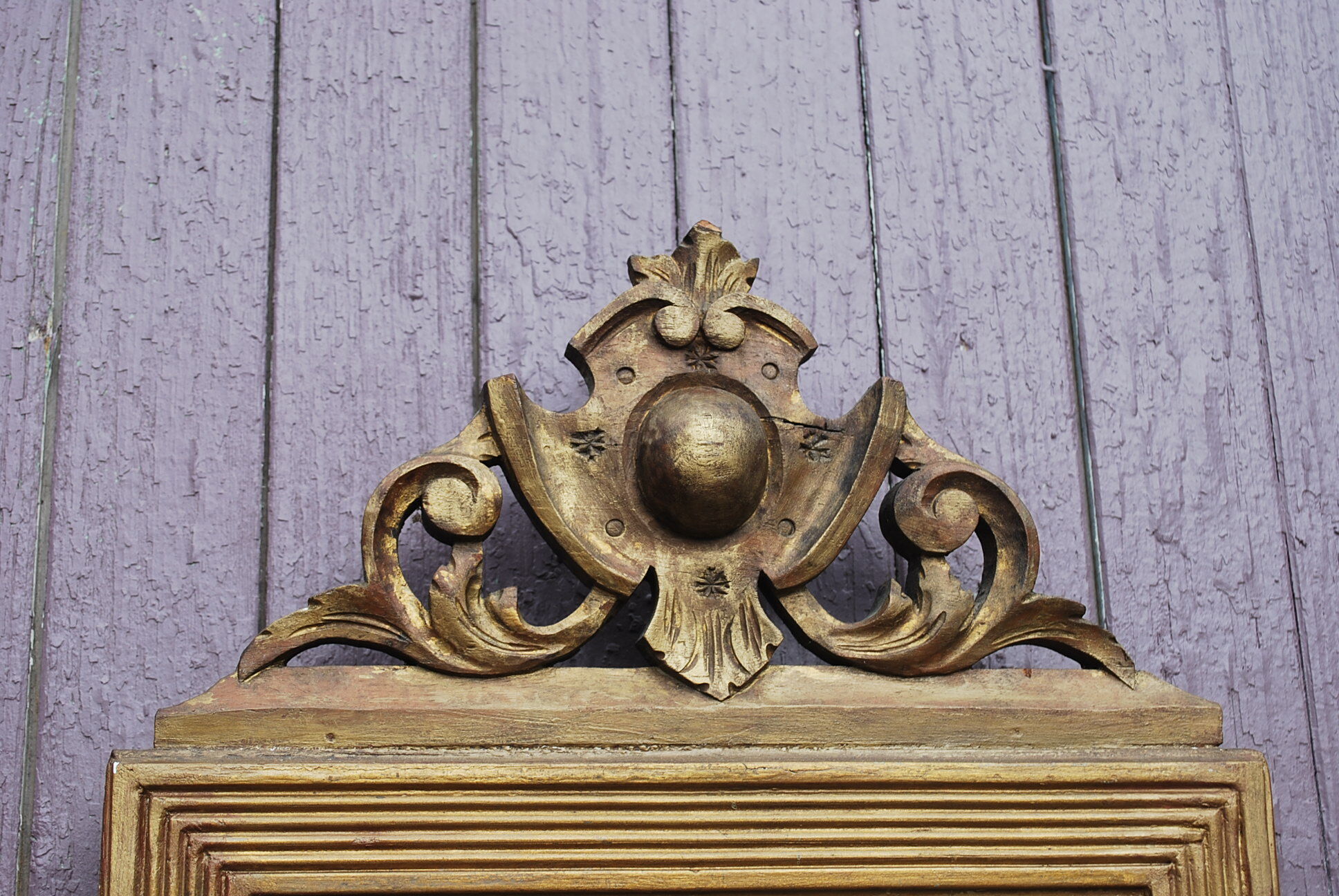 Skated trumeau mirror  - 91x36cm