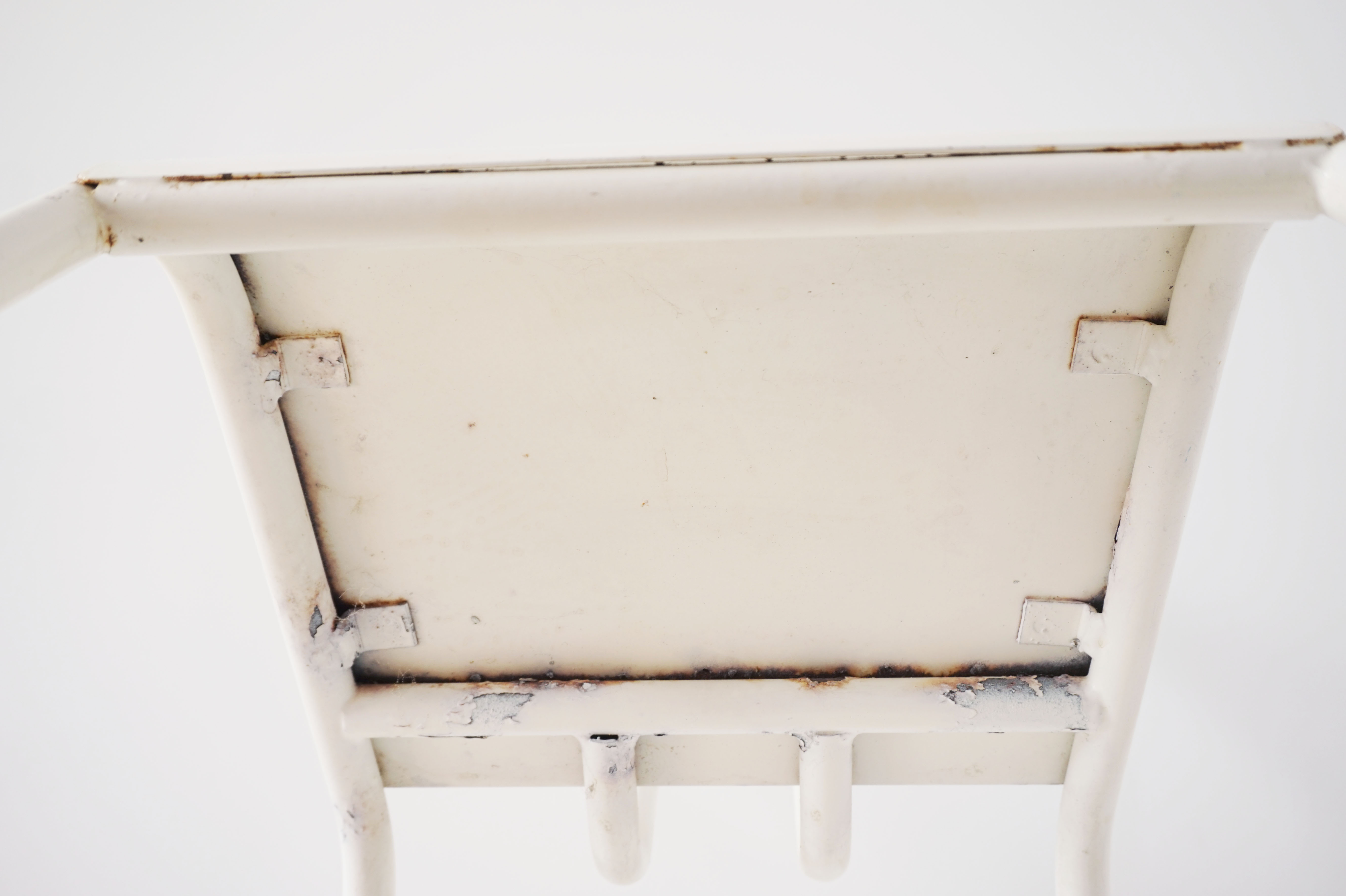 Vintage white metal children's chair